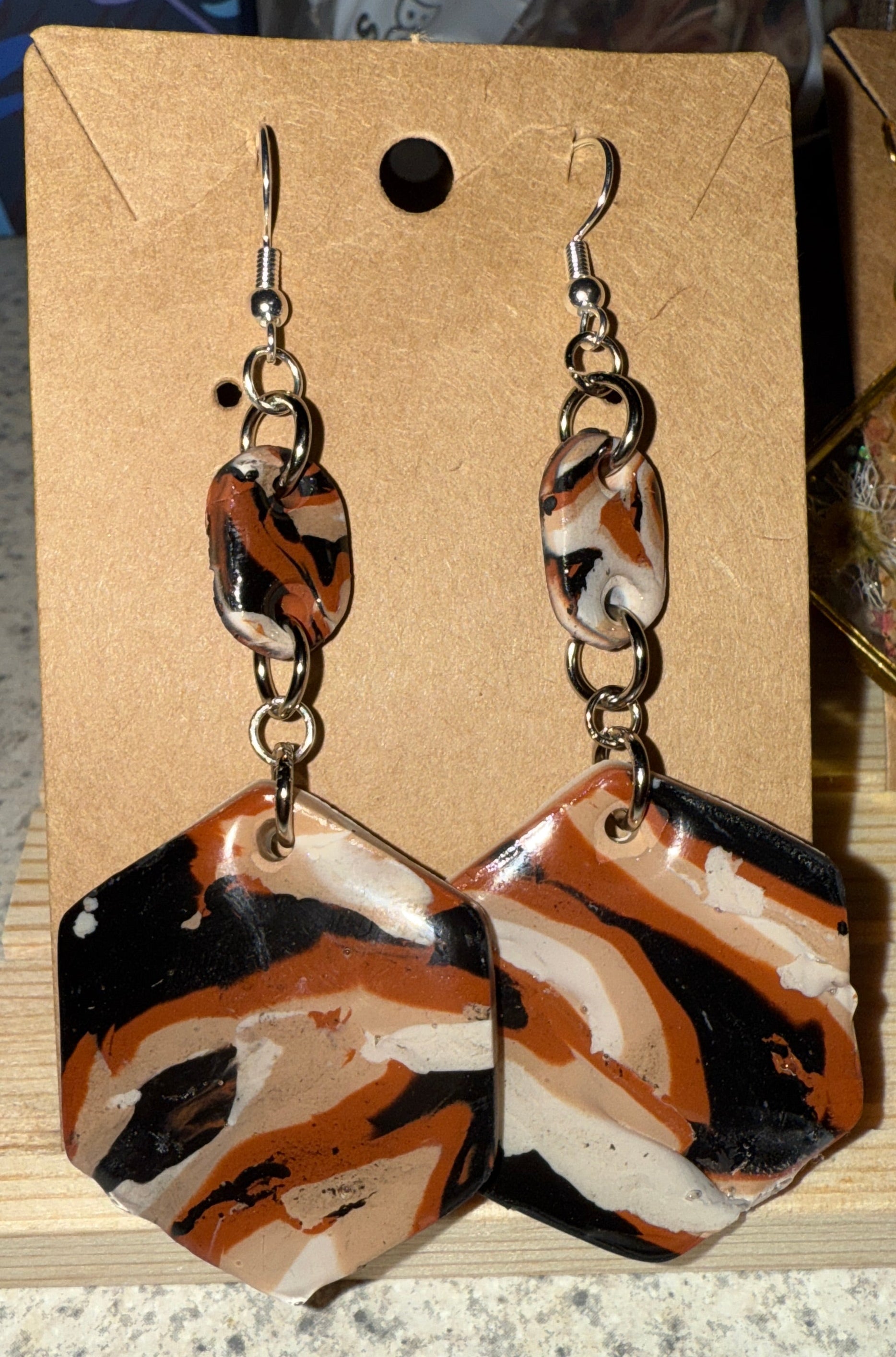 Polymer Clay Resin Earrings