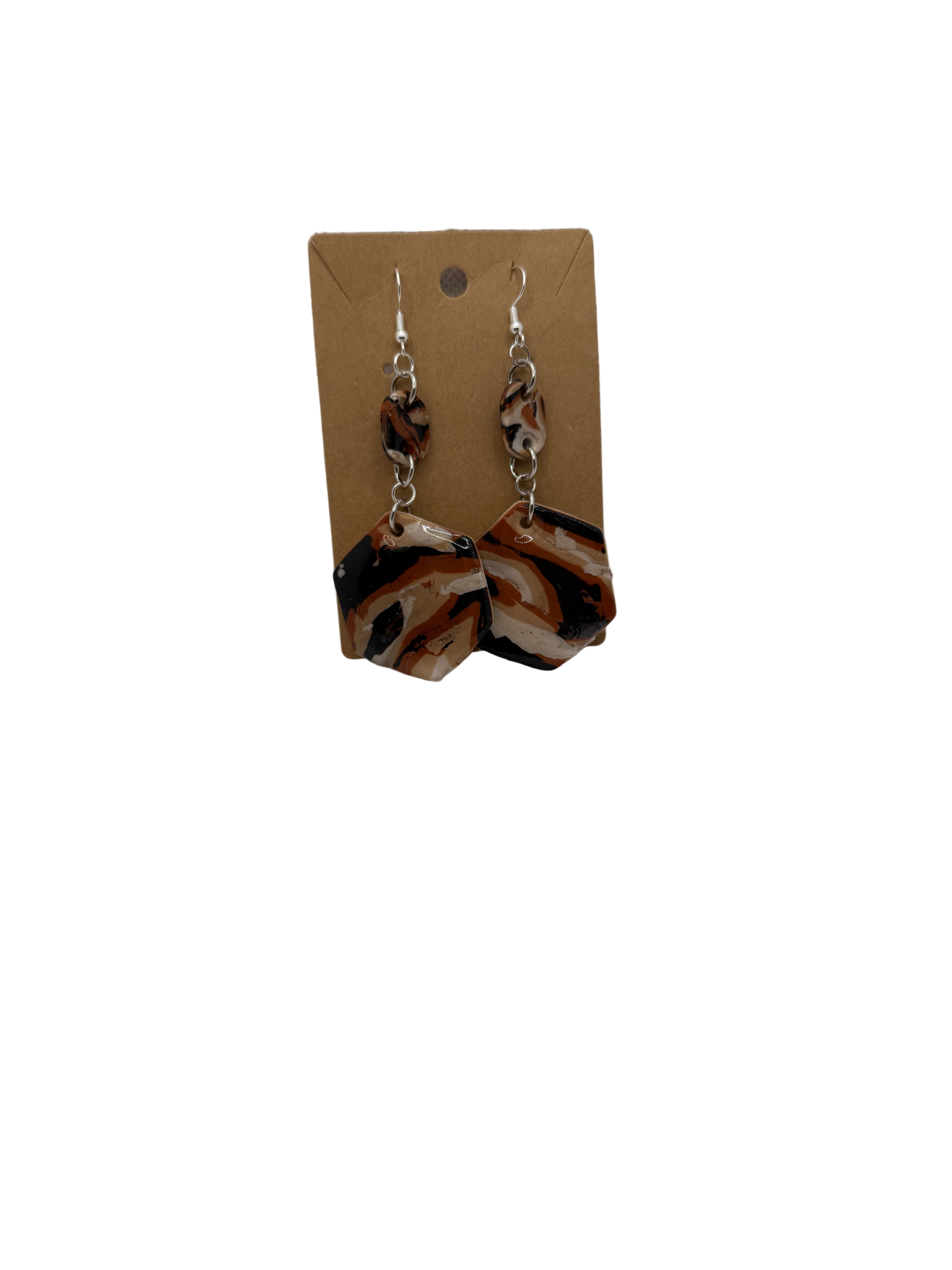 Polymer Clay Resin Earrings