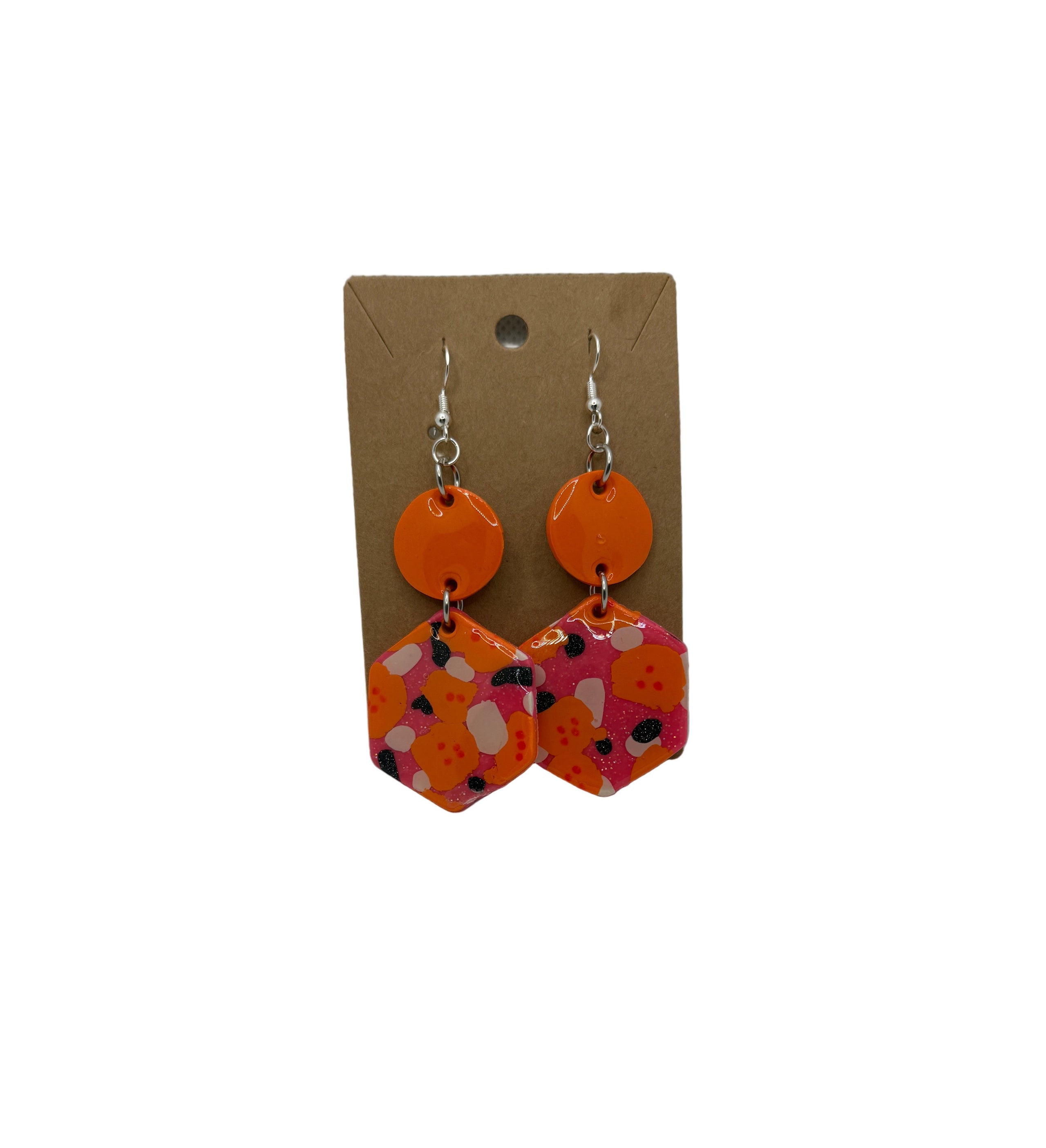Polymer Clay Resin Earrings